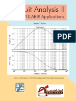 Circuit Analysis II With MATLAB ApplicationsBy Steven T. Kar PDF