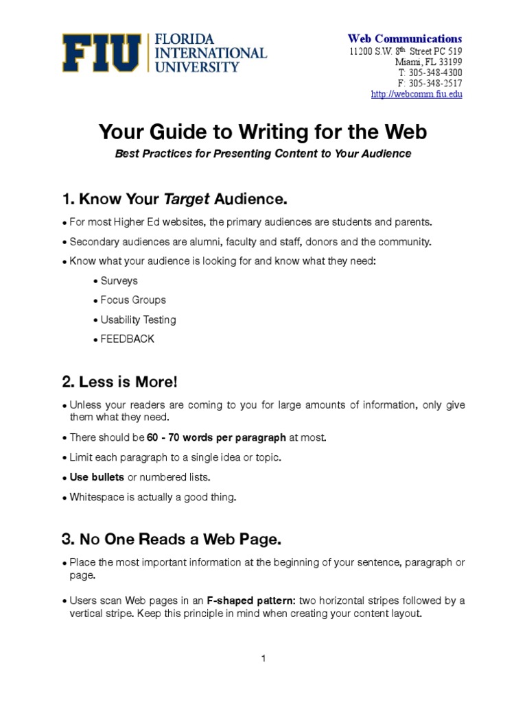 Web Content Writing Best Practices | PDF | Search Engine Optimization ...