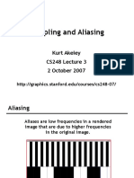 2007.10.02 CS248-03 Sampling and Aliasing