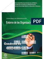 Cuaderno de Trabajo - Entorno de Las Organizaciones - UNAM