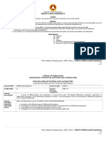 TSU College of Engineering OBTL Plan in MATH 8-Differential Equations