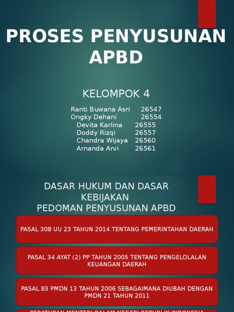 Presentasi Penyusunan APBD FIX | PDF