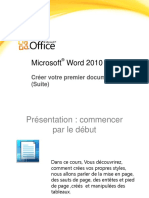 Microsoft Word 2010: Créer Votre Premier Document Word I (Suite)