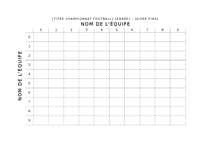 Football Pool Scorecard | PDF