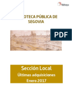 Novedades Sección Local Enero 2017