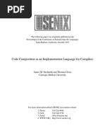 Code Composition As An Implementation Language For Compilers