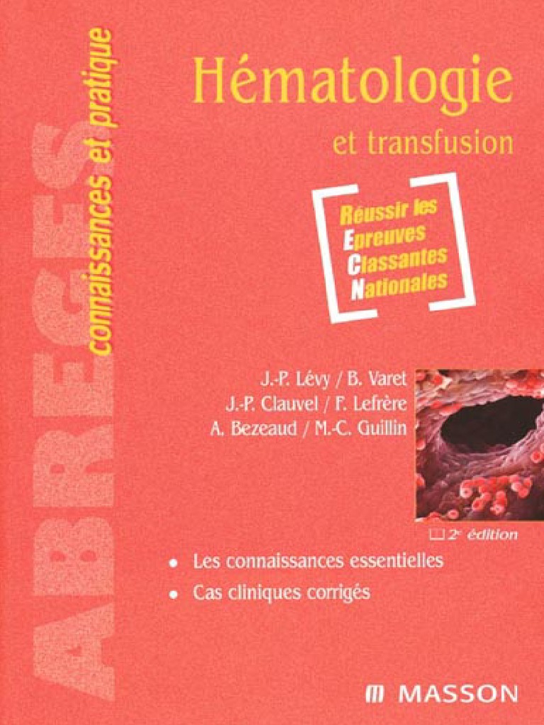 Hematologie Et Transfusion Sanguine | PDF | Globule rouge | Hématopoïèse