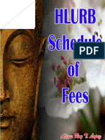 Hlurb Schedule of Fees