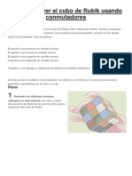 Cómo Resolver El Cubo de Rubik Usando Conmutadores