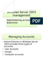 Administering Accounts and Services
