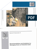 191. Jones Et Al. 2003 - Recommendations and Guidelines for Managing Caves on Protected Lands
