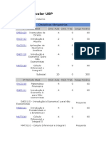 Grade Curricular USP