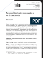 MISKOLCY - Sociologia Digital Notas Sobre Pesquisa Na Era Da Conectividade PDF