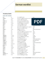 EF-Intermediate Wordlist German