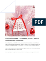 Clopotel Crosetat-Ornament Pentru Craciun