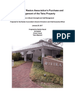 Evaluation of Reston Association’s Purchase and Management of the Tetra Property, by Reston Recall, January 25, 2017
