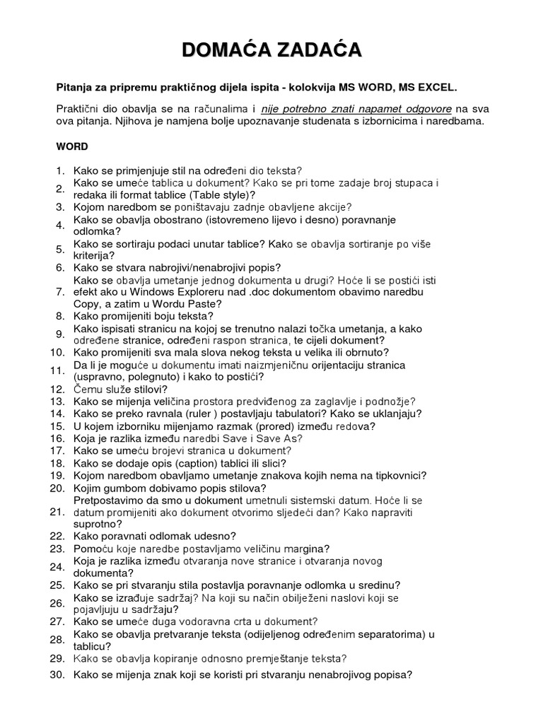 Domaća Zadaća PDF | PDF