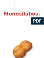 Monosilabos Bisilabos y Trisilabos