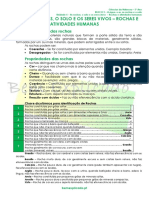 6.1 As Rochas o Solo e Os Seres Vivos - Rochas e Atividades Humanas Ficha Informativa PDF