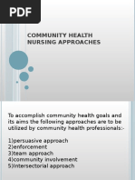 Community Health Nursing Approaches | Pdf