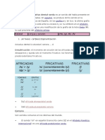 La Fricativa Dental Sorda