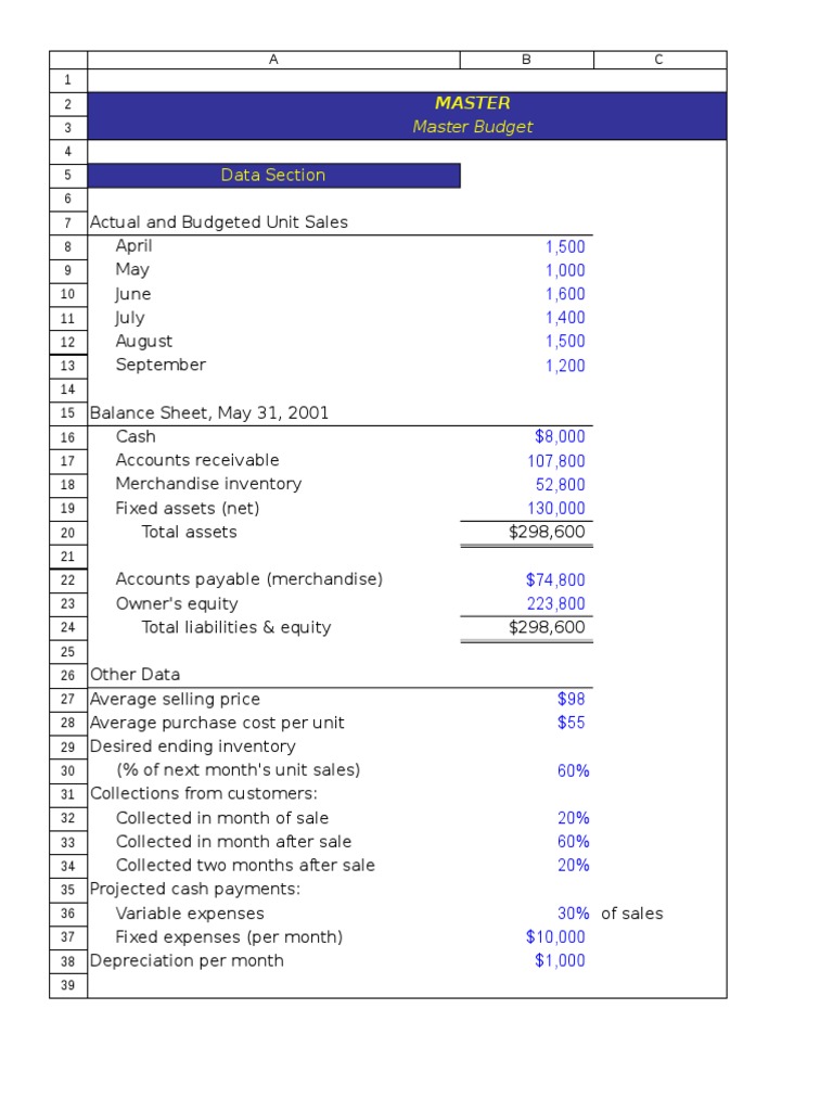 Master | PDF | Expense | Balance Sheet