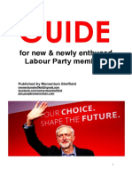 Momentum Sheffield Guide For New Labour Members
