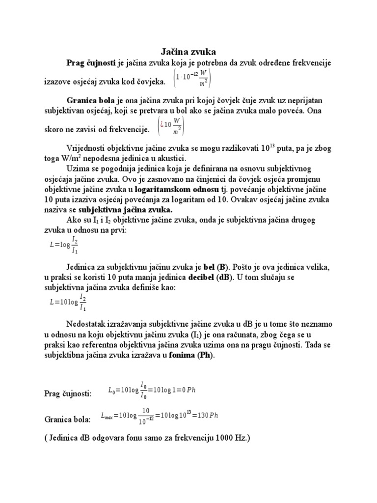 Jacina Zvuka | PDF