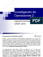 Investigaciu00F3n de Operaciones 2 - PLE
