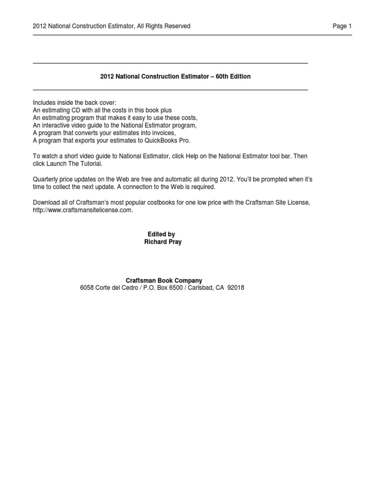 Construction Estimators For Hire