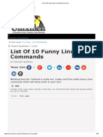 List of 10 Funny Linux Commands _ Unixmen