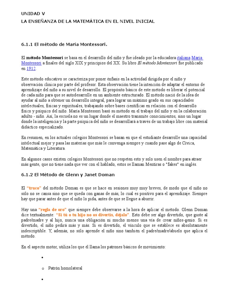 La Enseñanza de La Matemática en El Nivel Inicial | PDF | Educación ...