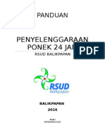 Panduan Penyelenggaraan Ponek 24 Jam RSUD