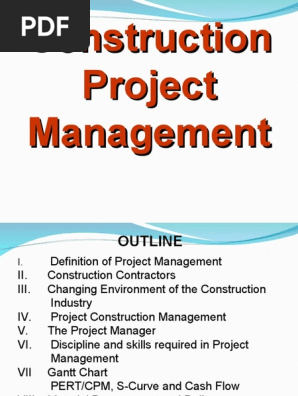 Construction Project Management
