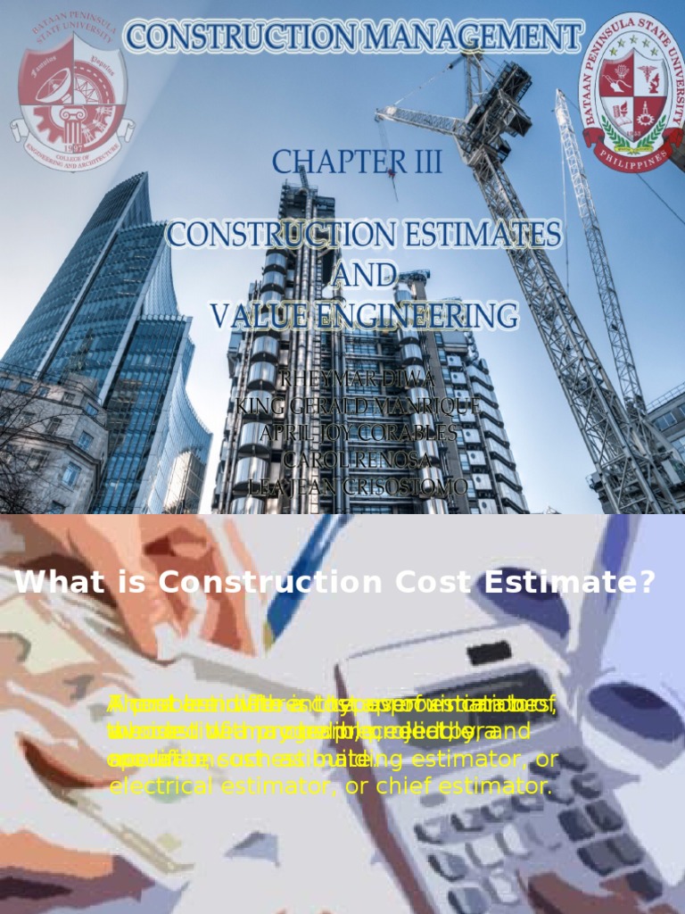 Understanding Construction Cost Estimates | PDF | Industries | Engineering