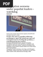 Corruption Worsens Under Populist Leaders of Irish Politicians in ...