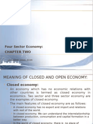 circular flow of income in four sector economy pdf