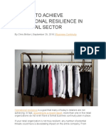 5 Steps To Achieve Operational Resilience in The Retail Sector