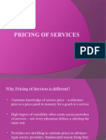 Pricing of Services