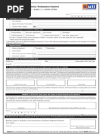 UTI Email and Mobile Number Update Form | PDF | Finance & Money Management