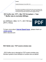TCP Throughput Calculation Formula