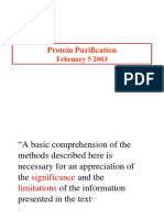 Protein Purification: February 5 2003