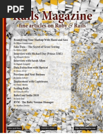 Download Rails Magazine - Issue 6 All Stuff No Fluff by Rails Magazine SN33776550 doc pdf