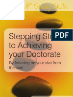 (Open UP Study Skills) Vernon Trafford_ Shosh Leshem-Stepping Stones to Achieving Your Doctorate _ Focusing on Your Viva From the Start-McGraw-Hill (2008)