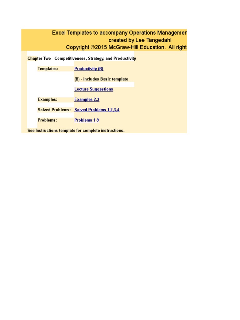 Solution Manual for Operations Management 12th Edition Stevenson.xls