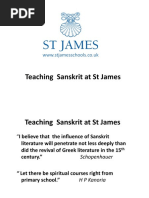 Confluence Presentation Sanskrit @ St James