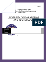 University of Engineering and Technology: Fluid Mechanics