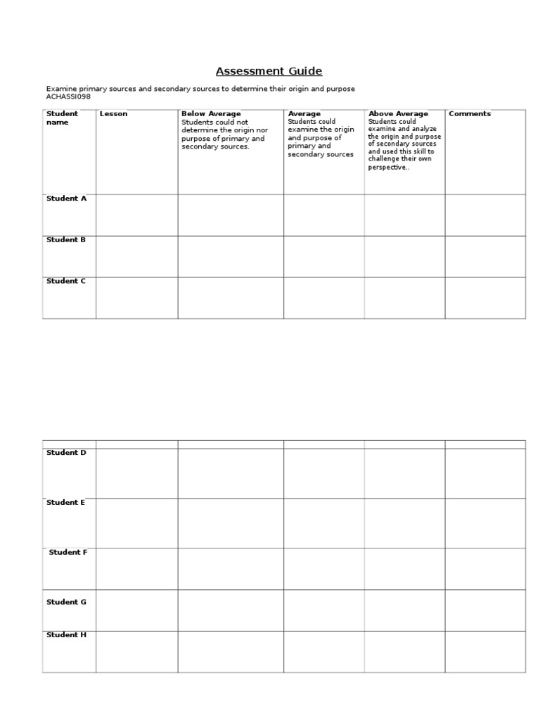 Assesment Guide 098 | PDF | Language Arts & Discipline