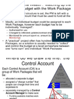 Control Accounts and Distributed Budget
