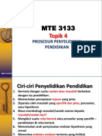 MTE3133 T4 Prosedur Penyelidikan